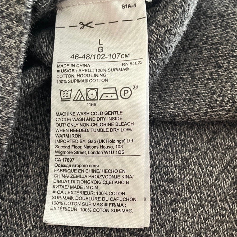 Banana Republic Charcoal Hoodie - Picture 3 of 5